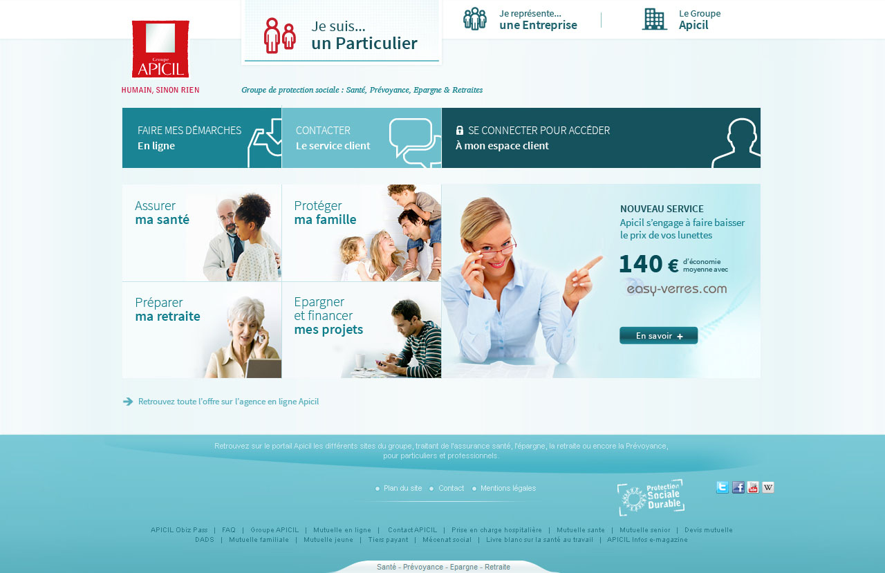 Accueil particulier Apicil