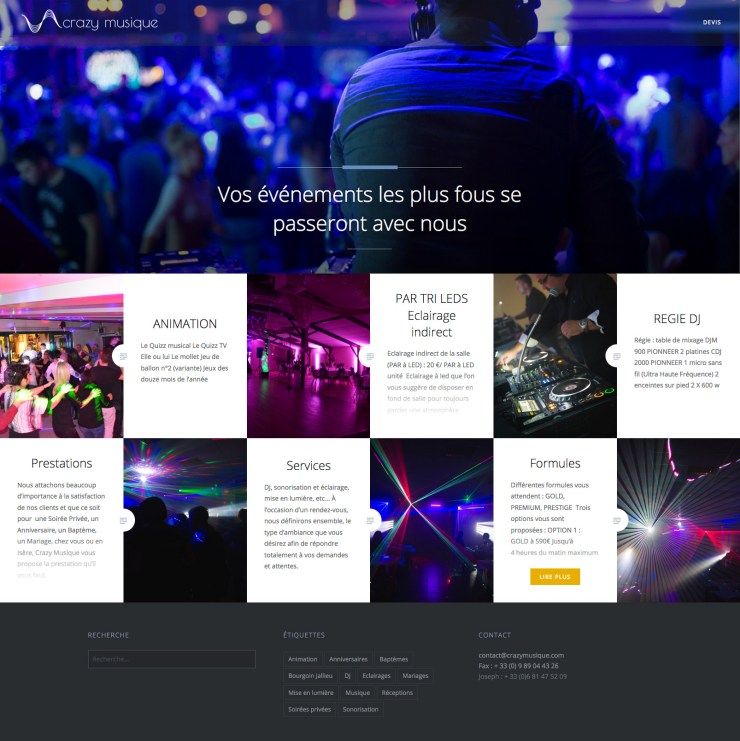 Logo et site Crazymusique