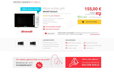 Electromenager en ligne