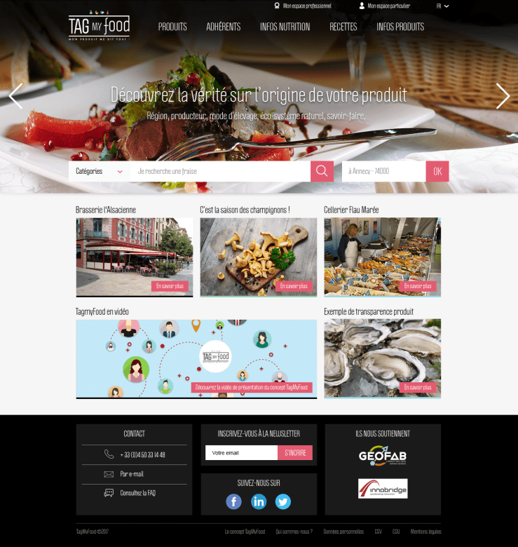 homepage TagMyFood